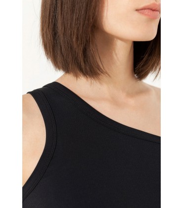 REMY Ribbed One-shoulder Top REMY Ribbed One-shoulder Top